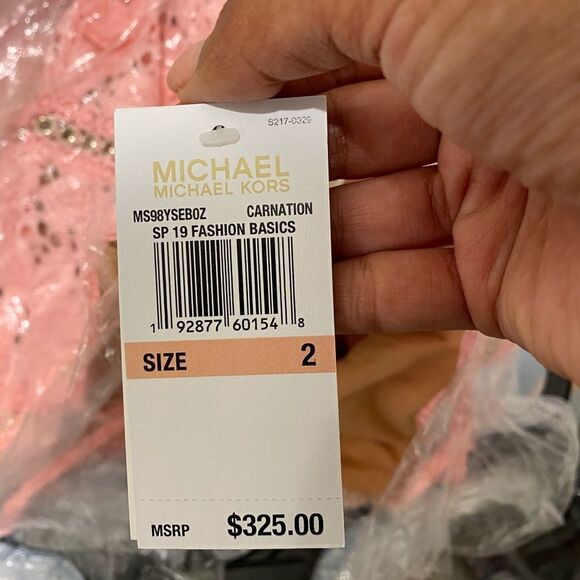 Michael kors lace dress Carnation Pink. Size 4 - NWT $325 - Picture 4 of 4